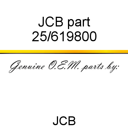JCB part 25/619800