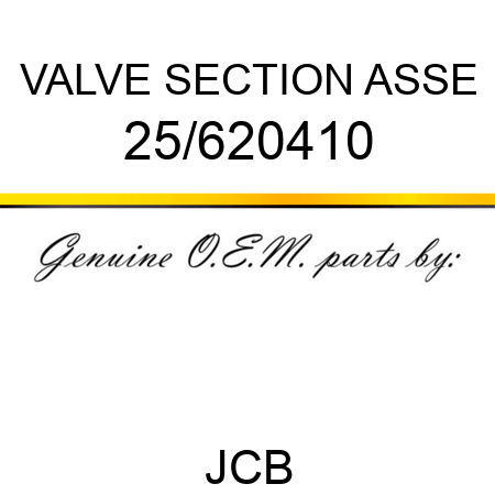 VALVE SECTION ASSE 25/620410