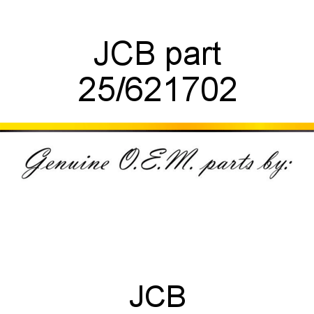 JCB part 25/621702