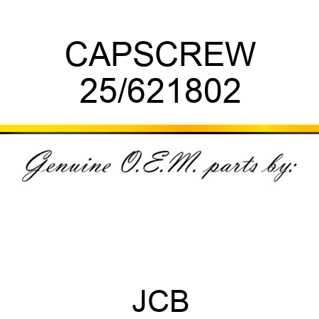 CAPSCREW 25/621802