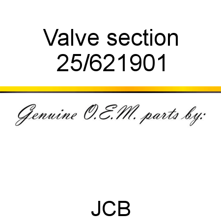 Valve, section 25/621901