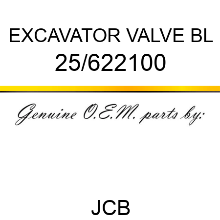 EXCAVATOR VALVE BL 25/622100