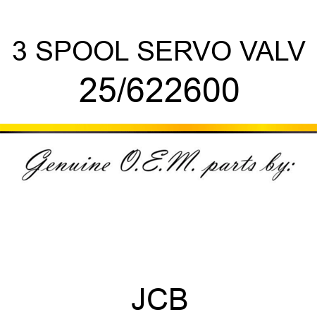 3 SPOOL SERVO VALV 25/622600