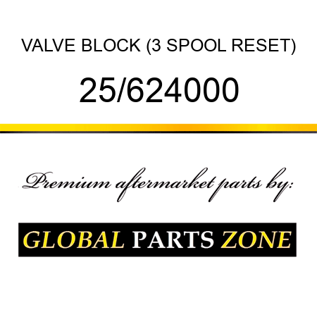 VALVE BLOCK (3 SPOOL+RESET) 25/624000