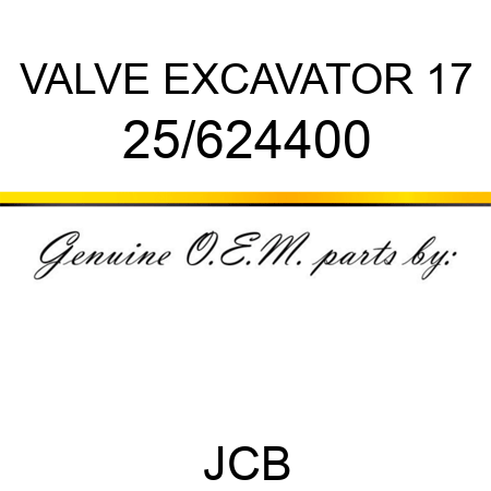 VALVE EXCAVATOR 17 25/624400