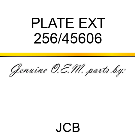PLATE EXT 256/45606