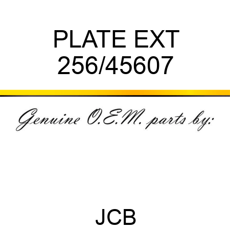 PLATE EXT 256/45607