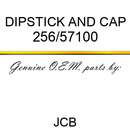 DIPSTICK AND CAP 256/57100