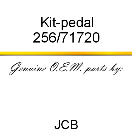 Kit-pedal 256/71720