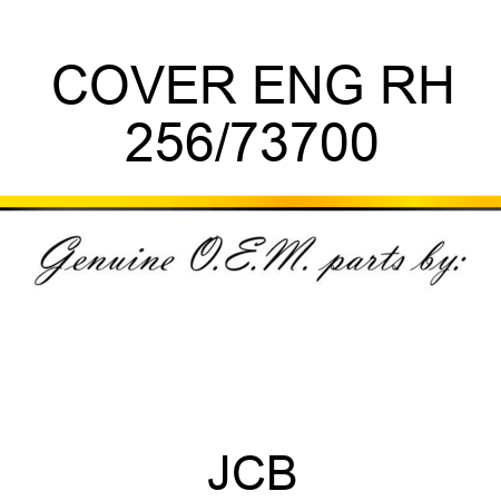 COVER ENG RH 256/73700