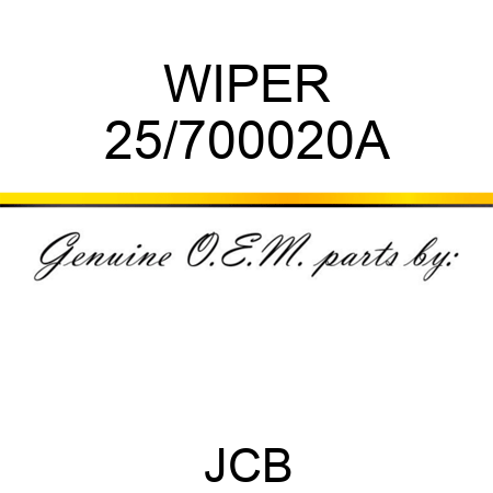 WIPER 25/700020A