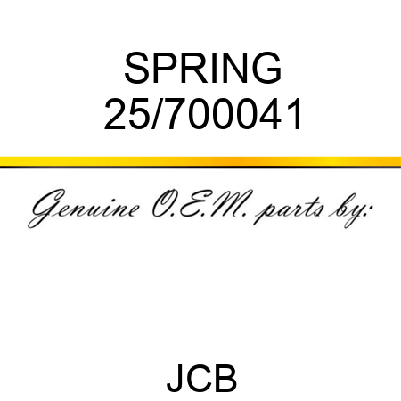 SPRING 25/700041