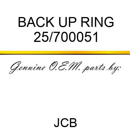 BACK UP RING 25/700051
