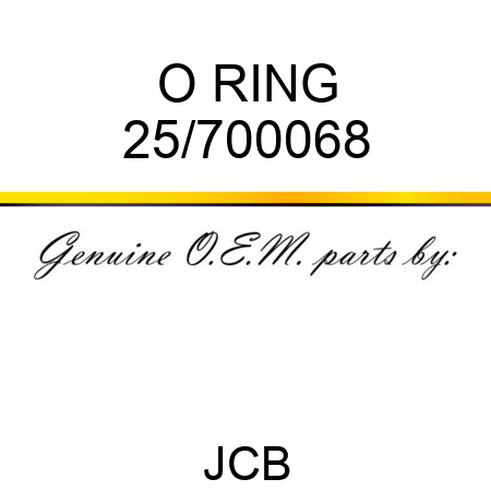 O RING 25/700068