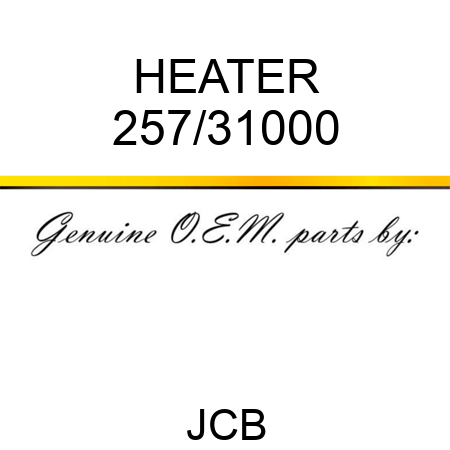 HEATER 257/31000