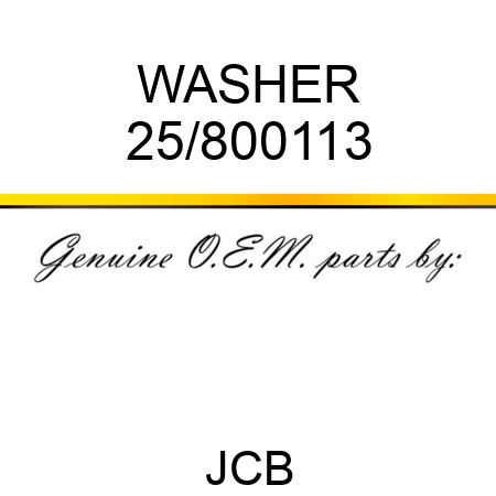 WASHER 25/800113