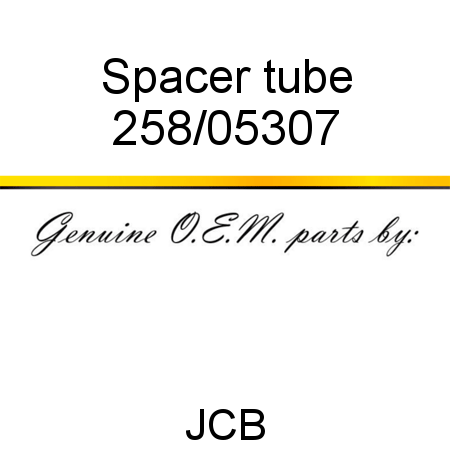 Spacer, tube 258/05307