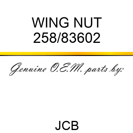 WING NUT 258/83602