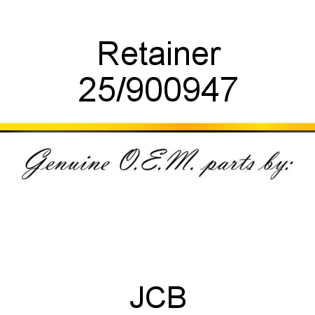 Retainer 25/900947