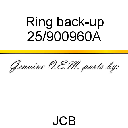 Ring, back-up 25/900960A
