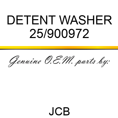 DETENT WASHER 25/900972