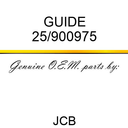 GUIDE 25/900975
