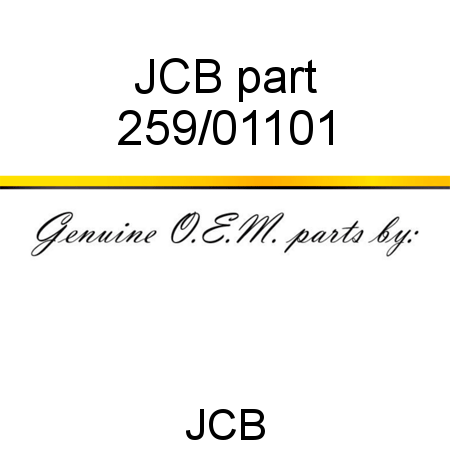 JCB part 259/01101