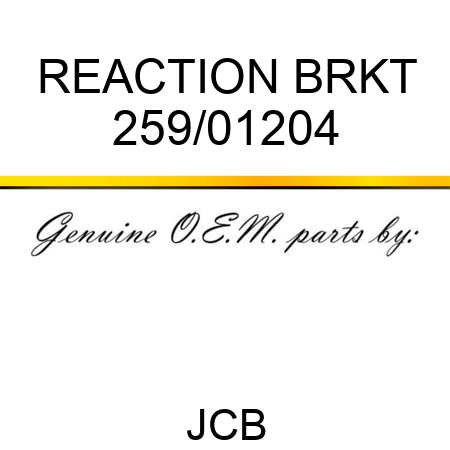 REACTION BRKT 259/01204