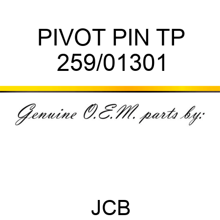 PIVOT PIN TP 259/01301