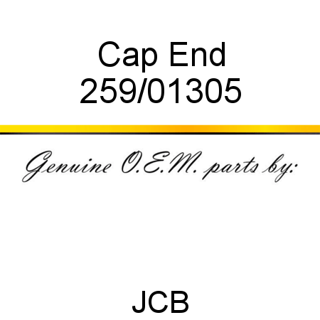 Cap, End 259/01305