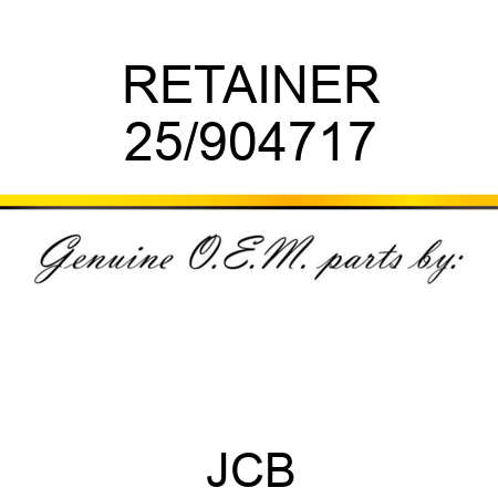 RETAINER 25/904717