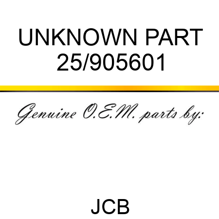 UNKNOWN PART 25/905601