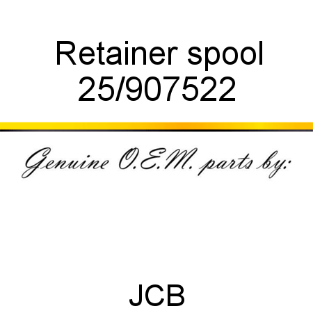 Retainer, spool 25/907522