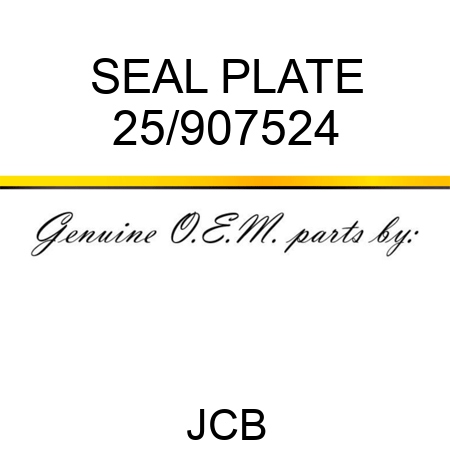 SEAL PLATE 25/907524