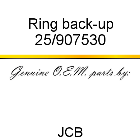 Ring, back-up 25/907530