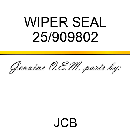 WIPER SEAL 25/909802