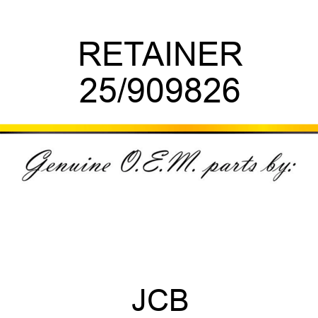 RETAINER 25/909826