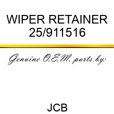 WIPER RETAINER 25/911516
