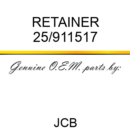 RETAINER 25/911517