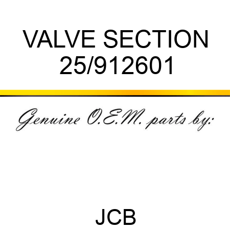 VALVE SECTION 25/912601