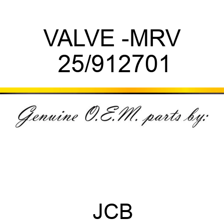 VALVE -MRV 25/912701