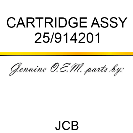 CARTRIDGE ASSY 25/914201