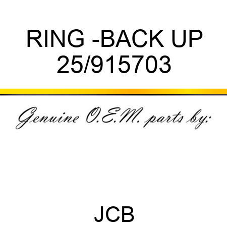 RING -BACK UP 25/915703