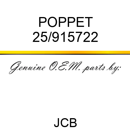 POPPET 25/915722