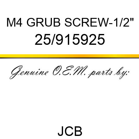 M4 GRUB SCREW-1/2