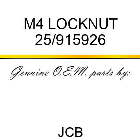 M4 LOCKNUT 25/915926