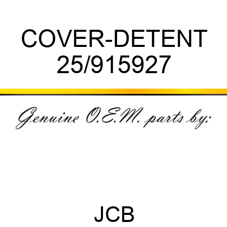 COVER-DETENT 25/915927