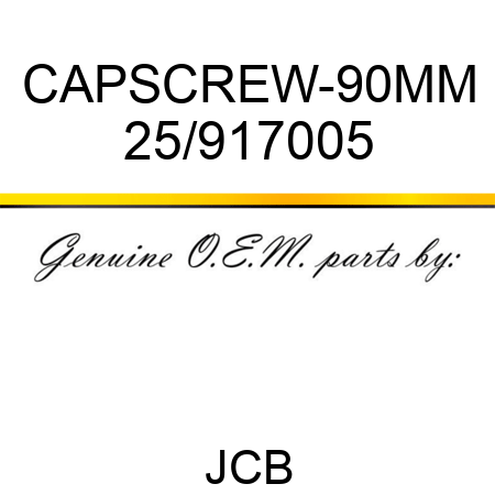CAPSCREW-90MM 25/917005