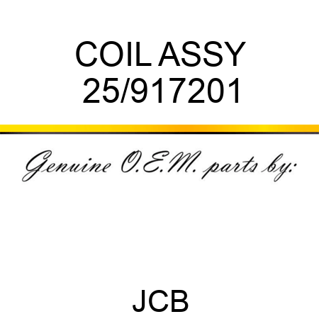 COIL ASSY 25/917201