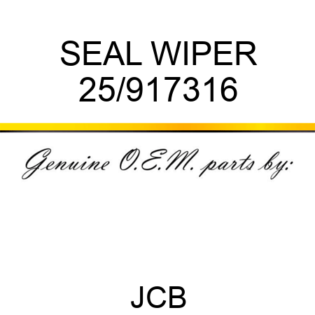 SEAL WIPER 25/917316